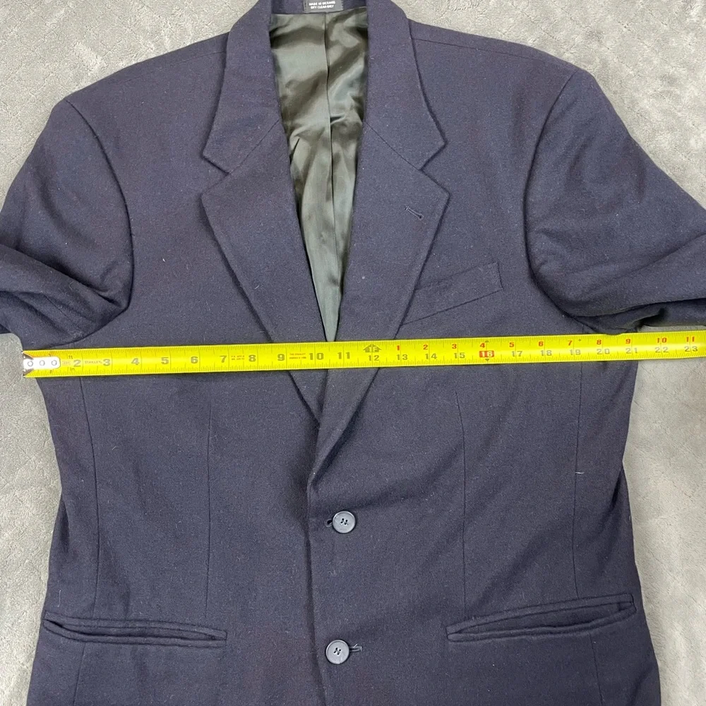 Oscar de la‎ Renta Men's Elegant Black Wool Blazer